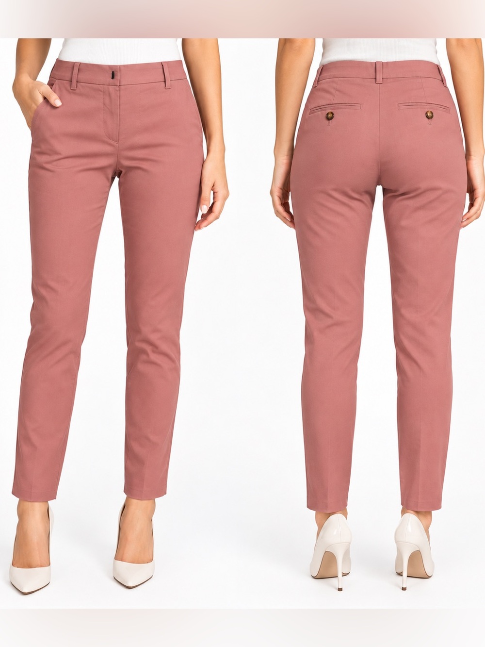 New Express Extra Slim Stretch Pants 29x30 Dusty Rose Light Pink dress pant